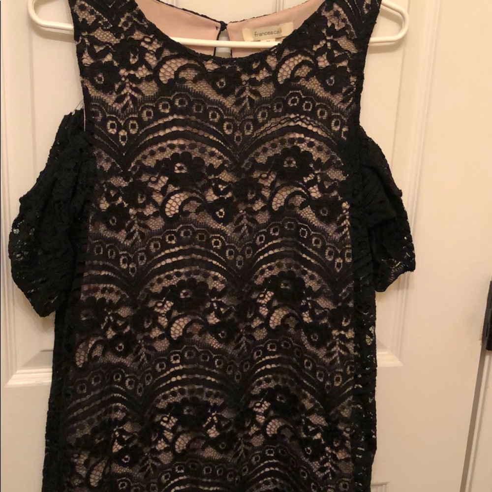Francesca’s Collections Black Lace Dress